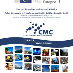 Evento: Energías Renovables marinas en el Atlántico: Taller de consulta en España para la definición del Plan de acción