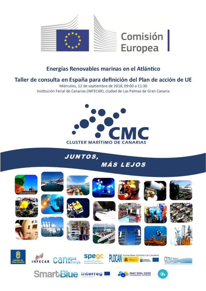 Evento: Energías Renovables marinas en el Atlántico: Taller de consulta en España para la definición del Plan de acción