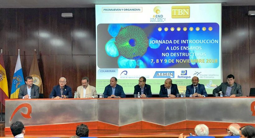 Participación en las Jornadas de Introducción a los Ensayos No Destructivos desarrolladas por el Comité de Canarias de la Asociación Española de Ensayos No Destructivos (AEND)