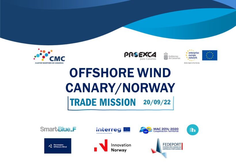 El Clúster Marítimo de Canarias busca sinergias con noruega para las empresas del sector de la eólica marina
